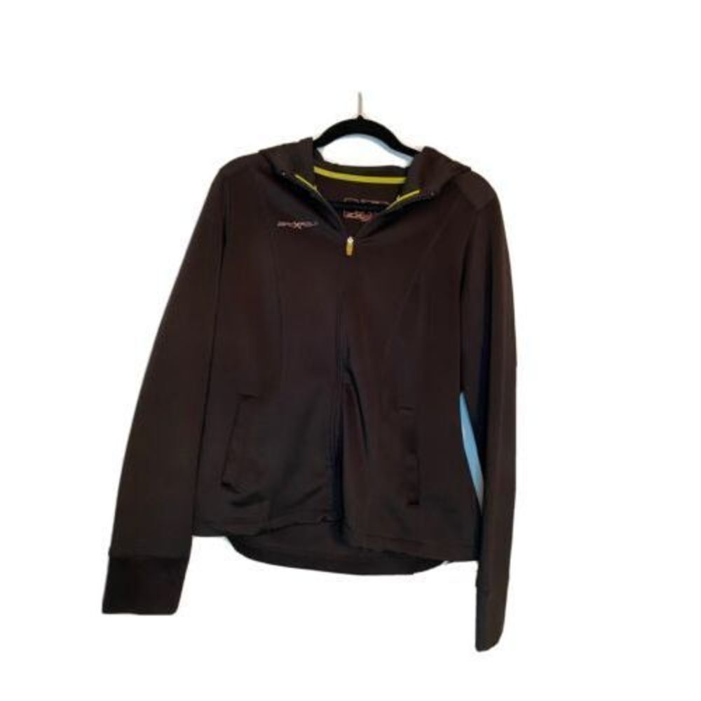 Zero Xposur Womens Jacket Size Medium Hooded Dri-Fit Material Black